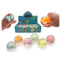 WATER SPLAT BALL W/DINOSAUR 6ASST 6CM UN12