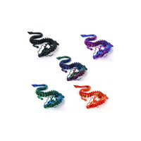COLOURFUL DRAGON 60CM PVC BOX 6ASST