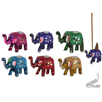 6CM LUCKY ELEPHANT W/INCENSE 6ASST UN12