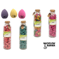 BACKFLOW INCENSE CONES IN JAR 4ASST