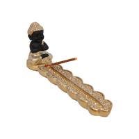 19CM LONG HAPPY GOLD RULAI BUDDHA QTY 2