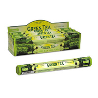 HEX GREEN TEA INCENSE 24CM PK20 UN6
