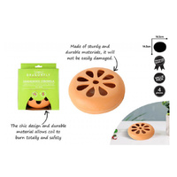 TERRACOTTA INCENSE COIL BURNER W/4 COILS