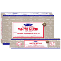 SATYA WHITE MUSK INCENSE 15G UN12