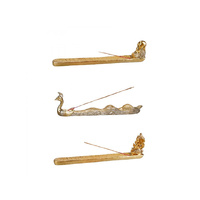 RESIN INCENSE BURNER 21.3X4X5.6CM 3ASST