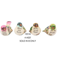 10CM CUTE BIRD W/WORDING SOLD QTY 8