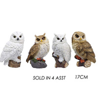 17CM REALISTIC OWL 4ASST