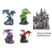 6CM COL DRGN ON DISPLAY OF48
