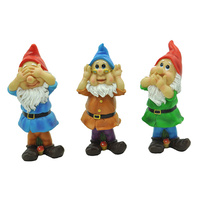 19CM WISE WOBBLY GNOMES 3ASST