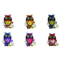 2 TONE OWLS 6ASST 9.5CM