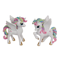 9CM R/BOW UNICORN PEGASUS 2AST SOLD QTY6