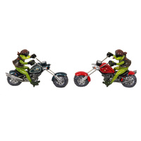 21CM BIKER FROG ON CUSTOM RIDE 2ASST