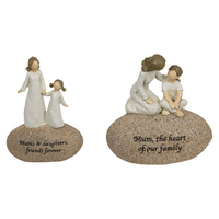 12CM SENTIMENTAL ROCK W/MUM 2ASST QTY 4