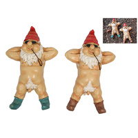 27CM NUDIST GARDEN GNOME SOLD QTY2