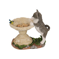 30CM CAT BIRD FEEDER SOLD QTY2