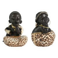 15CM CUTE AFRICANS 2ASST