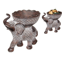 20CM ELEPHANT W/BOWL SYNCOPATED