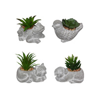 9CM ANIMAL PLANT SHELF SITTERS QTY 8