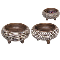 15CM SYNCOPATED AFRICAN D�COR BOWL 2ASST