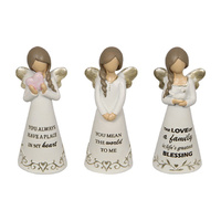 12CM ANGEL W/INSP DRESS 3ASST QTY 6