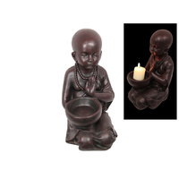 33CM MONK WITH BOWL QTY 2