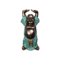 50CM TURQUOISE HAPPY BUDDHA