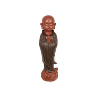 48CM PRAYING MONK W/BEADS
