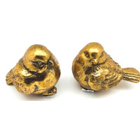 BIRDS GOLD 8CM 2ASST SOLD QTY8