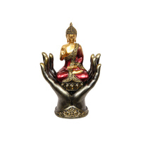 28CM BUDDHA IN SUPPORTING HANDS