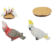 20CM COCKATOO AND GALAH ON DISP UN24