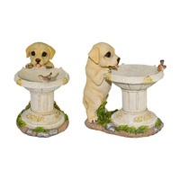 25CM DOG BIRD FEEDER QTY 2