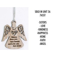 ANGELIC BLESSING HANGING ANGEL 7ASST UN36