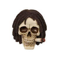 14CM RASTA SKULL QTY 2