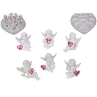 4CM CHERUB W/HEART ON DISPLAY 6ASST UN36