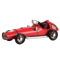 VINTAGE RACING CAR SMALL 13x28x8cm