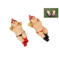 26CM NUDIST GARDEN GNOME 2ASST