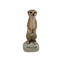 STANDING MEERKAT ON WELCOME ROCK QTY 2