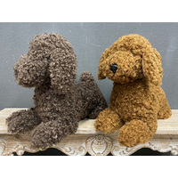 DOG DOORSTOP 31x15x28CM 2ASST