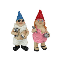 27CM RUDE GNOME CHEF COUPLE 2ASST