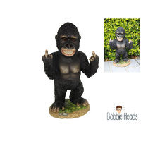 34CM BOBBLE HEAD RUDE FINGER GORILLA