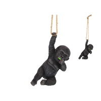 72CM HANGING BLACK BAY GORILLA