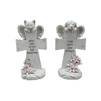 18CM CAT AND DOG MEMORIAL CROSS 2ASST