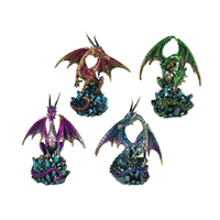 12CM GUARDIAN DRAGON ON LAIR 4ASST