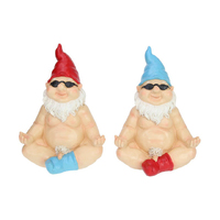 29CM SITTING NAKED YOGA GNOME MAN QTY 2