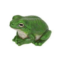 19CM GREEN RAINFOREST GARDEN FROG