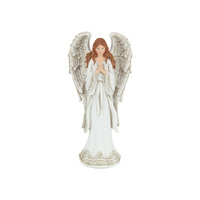 24CM WHITE ROBE PRAYER ANGEL