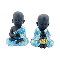 20CM PRAYING BUDDHA MONK 2ASST