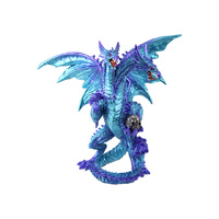 21CM ELECTRIC BLUE TWIN HEAD DRAGON