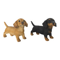 16CM SAUSAGE DOG 2ASST SOLD QTY 4
