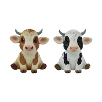 11CM SITTING CUTE COW 2ASST QTY 4
